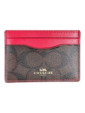COACH Slim ID Card Case in Signature Canvas